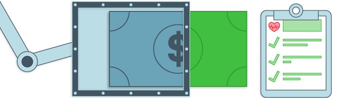 Scanning of a dollar to illustrate a wellness check with finances 