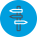 directional sign icon