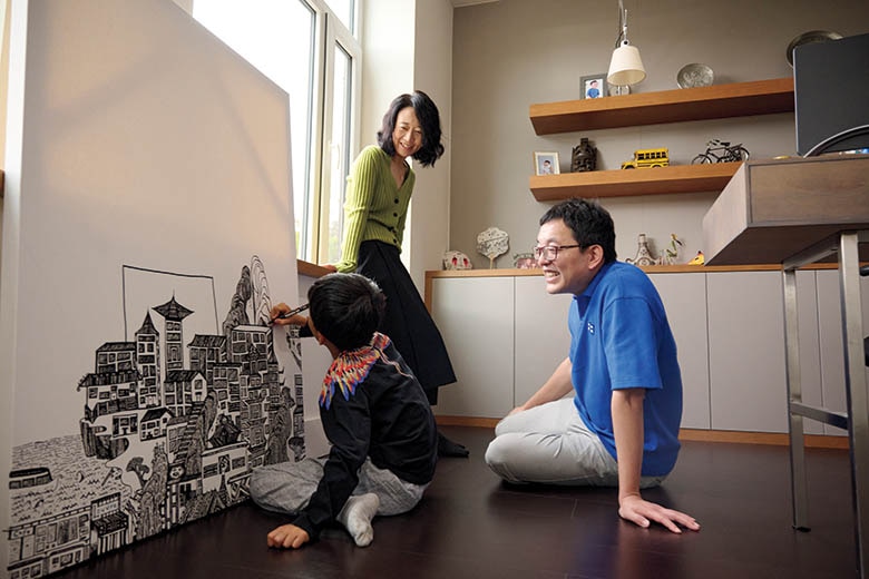 "In China, it was all about study hard and work hard," Yan says. "It's important to us that Jayden ... doesn't have that same burden on his shoulders."