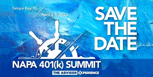 Save the date message with Summit logo 